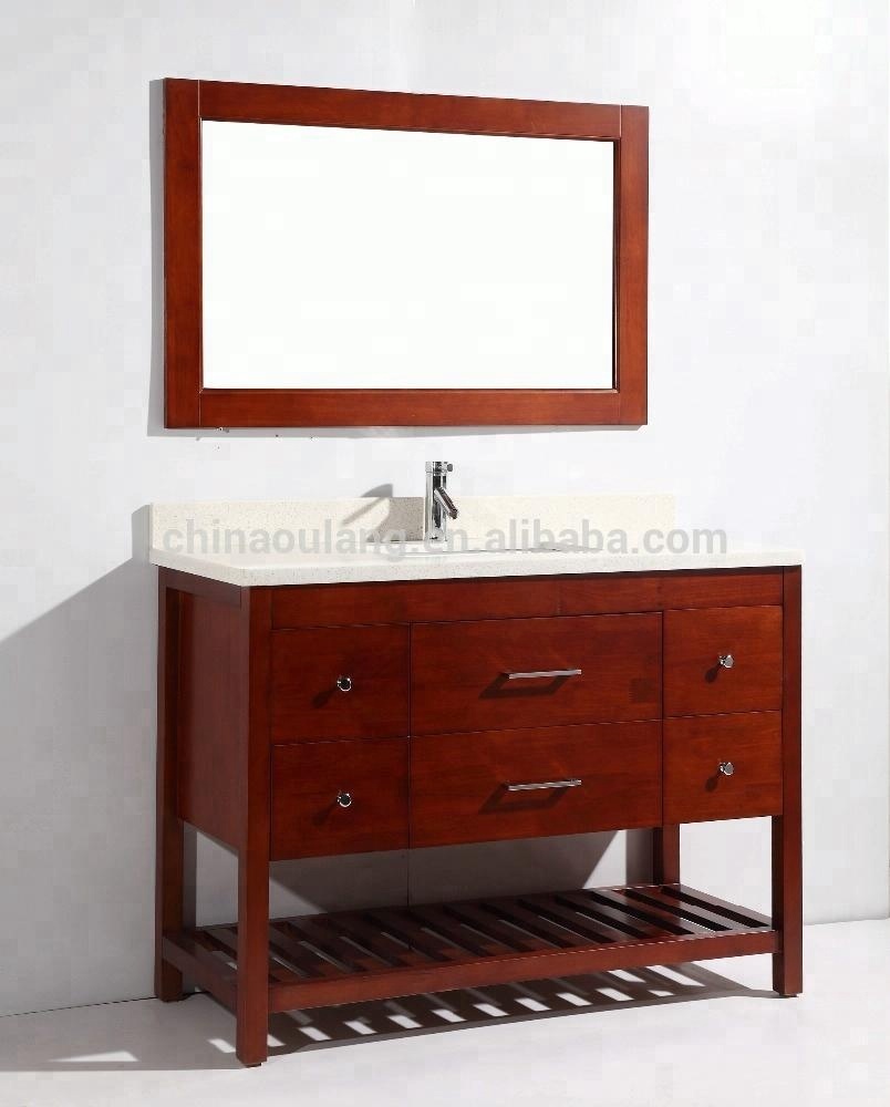 luxury classic bathroom furniture solid wood bath vaity