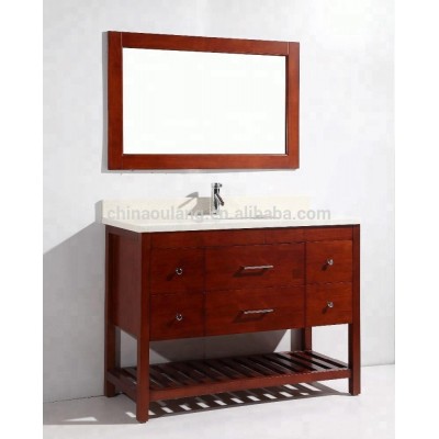 luxury classic bathroom furniture solid wood bath vaity